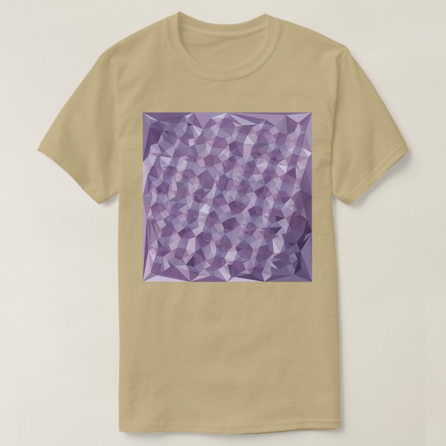 Camiseta Borde de frambuesa oscuro Abstracto de bajo polígo (Diseño del anverso)