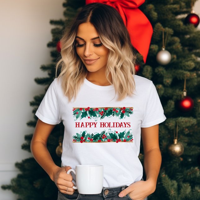 Camiseta Borde de navidades con texto (Subido por el creador)