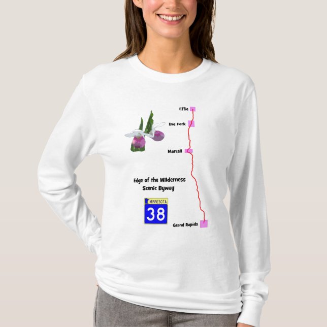 Camiseta Borde del camino apartado escénico del desierto (Anverso)