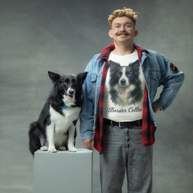 Camiseta Borde del perro Collie (Subido por el creador)