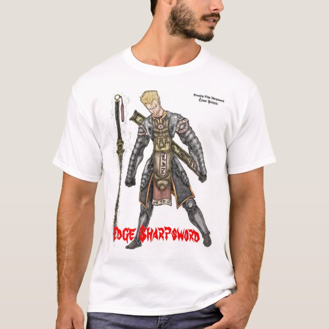 Camiseta Borde Sharpsword en armadura del demonio (Anverso)