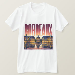 Camiseta Bordeaux Francia Viajes Historic Frente al Río Ele
