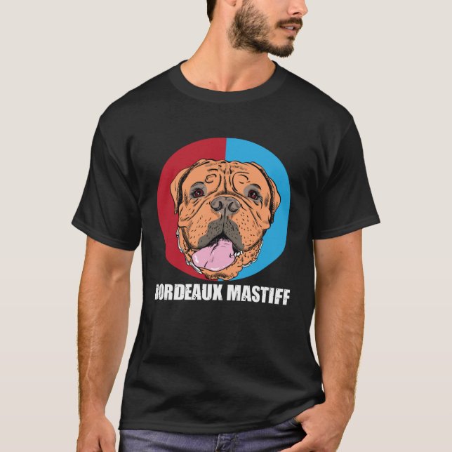 Camiseta Bordeaux Mastiff Dogs Love (Anverso)