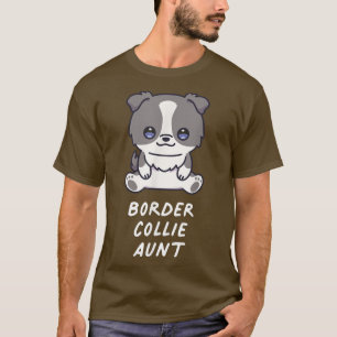 Camiseta Border Collie Aunt Kawaii Anime Dog Lover Owner Fa