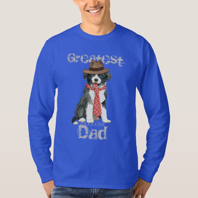 Camiseta Border Collie Dad (Anverso)