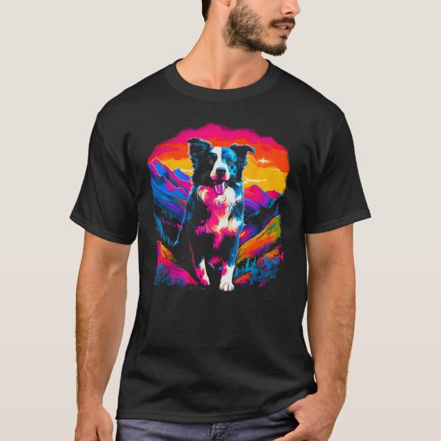 Camiseta Border Collie Dog Artist (Anverso)