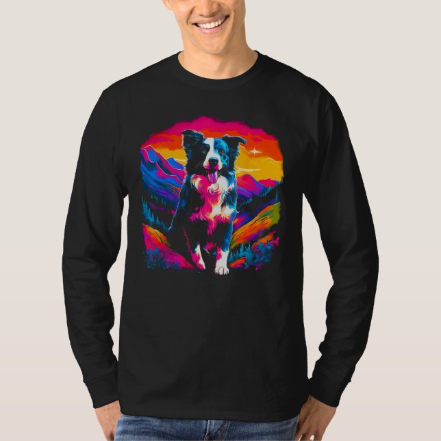 Camiseta Border Collie Dog Artist (Anverso)