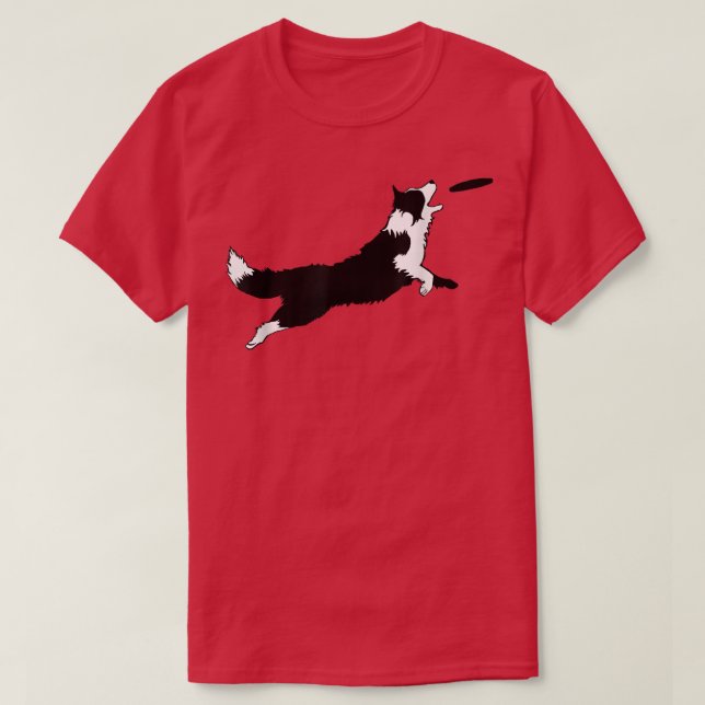 Camiseta Border Collie  Dog Fetch Frisbee Dog Lover Gift  (Diseño del anverso)