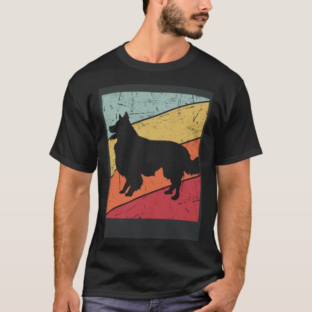 Camiseta Border Collie Dog For Men Women Border Collie Vint (Anverso)