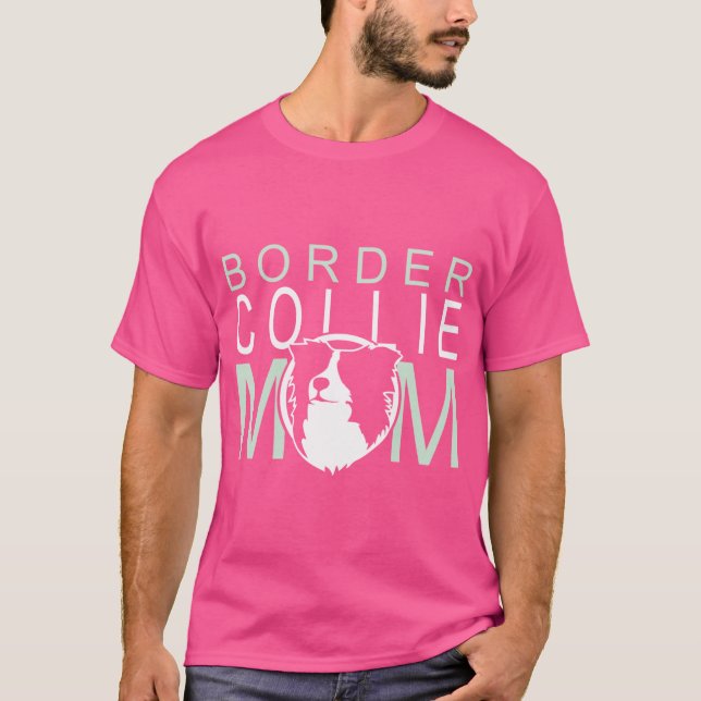 Camiseta Border Collie Mom NickerStickers on Redbubble Rela (Anverso)