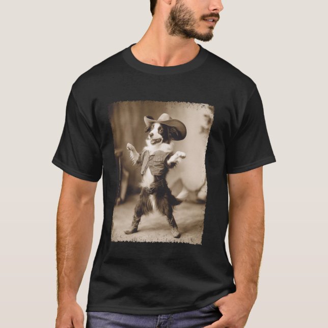 Camiseta Border Collie Perro Vaquero (Anverso)