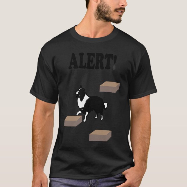 Camiseta Border Collie Scent Work Alert (Anverso)