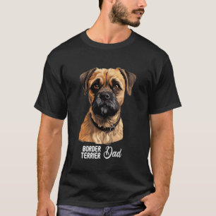 Camiseta Border Terrier Padre Perro Border Terrier