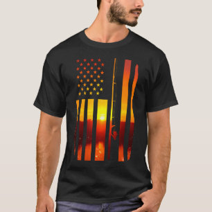 Camiseta BoredKoalas Camuflaje Bandera de EE. UU. Pescador
