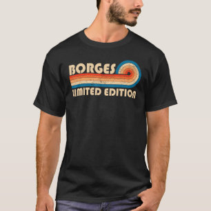 Camiseta BORGES Apellido Retro Vintage 80 s 90 Cumpleaños R