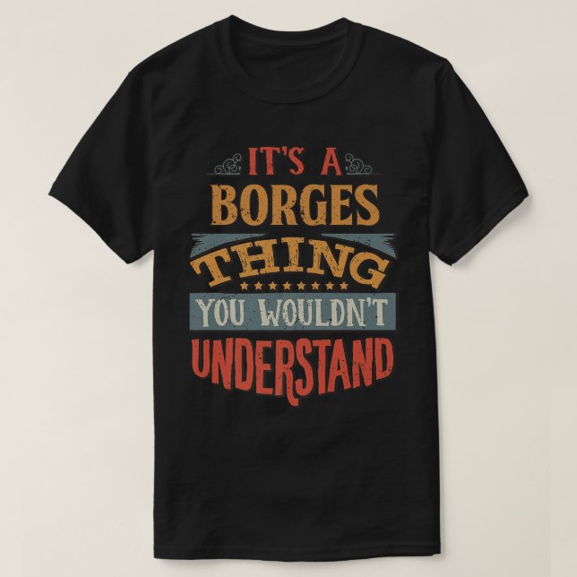 Camiseta Borges Name Premium (Diseño del anverso)