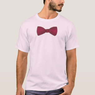 Camiseta Borgoña Bow Tie Prom Boda formal Bowtie Tee