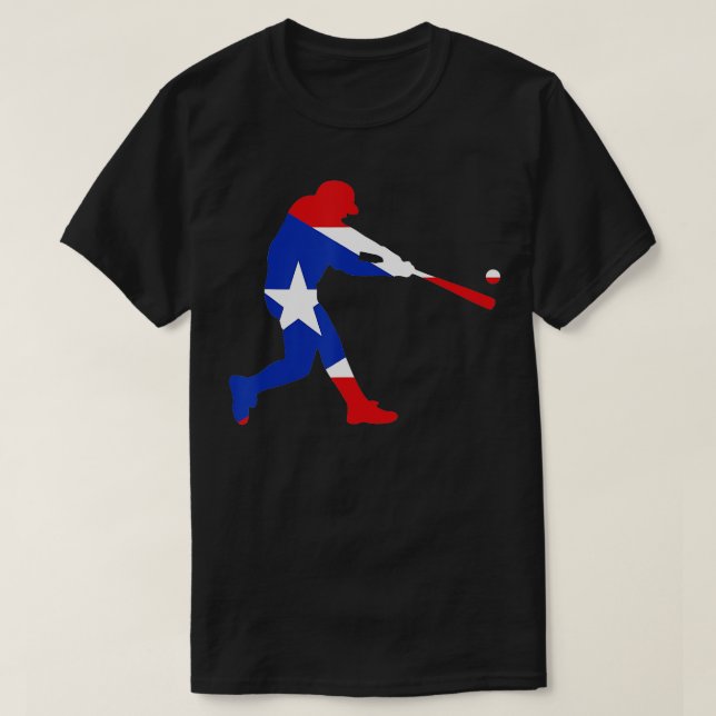 Camiseta Boricu Bandera Clásica de Béisbol PR Batalla de Pu (Diseño del anverso)