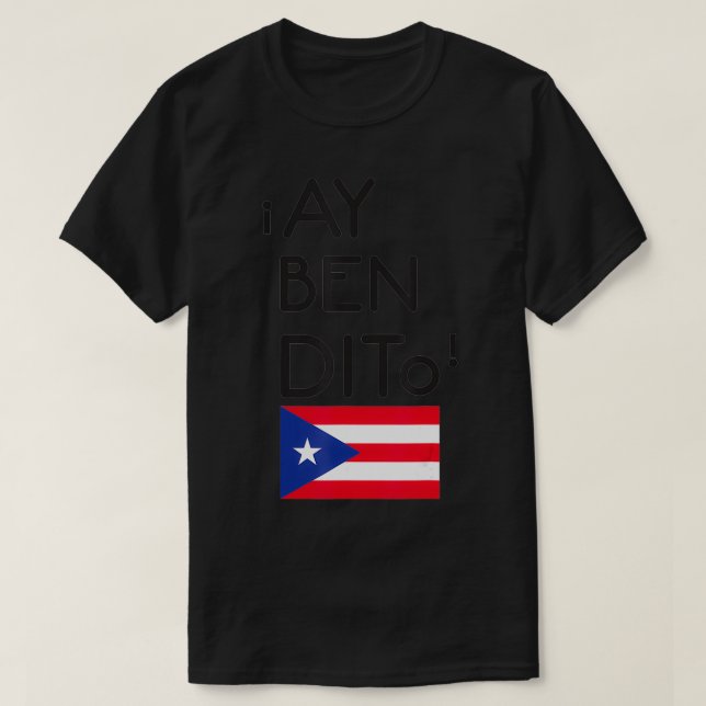 Camiseta Boricua Boriqua Puerto Rico Y B (Diseño del anverso)