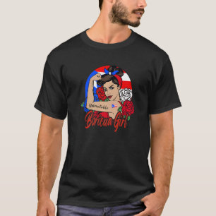 Camiseta Boricua Chica puertorriqueña Puerto Rico mujer pue
