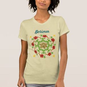 Camiseta Boricua Coconut Flamboyan Wreath