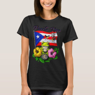 Camiseta Boricua Coqui Frog Taino Puerto Rico Puerto Rico