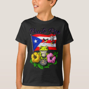 Camiseta Boricua Coqui Frog Taino Puerto Rico Puerto Rico