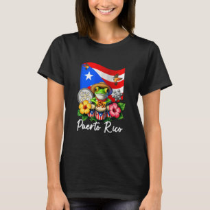 Camiseta Boricua divertido rana Coqui Taino Puerto Rico Pue