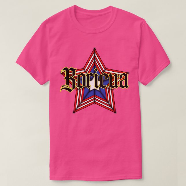 Camiseta Boricua es mi superpoder (Diseño del anverso)