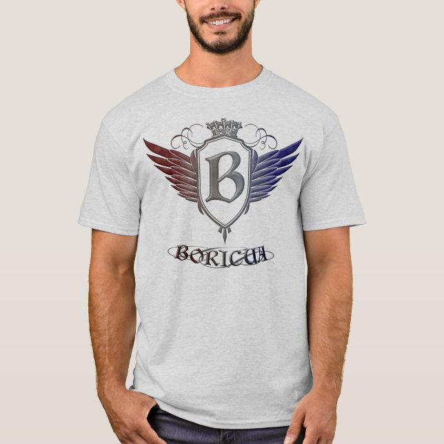 Camiseta Boricua-Escudo (Anverso)