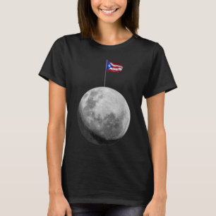 Camiseta Boricua hasta la luna Bandera de Puerto Rico