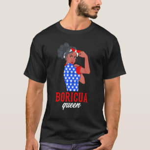 Camiseta Boricua Reina Puerto Rico Puerto Rico