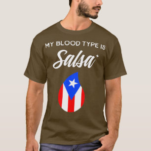 Camiseta Boricua Sangre Tipo Yehmj