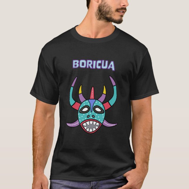 Camiseta Boricua Vejigante T-Shirt (Anverso)