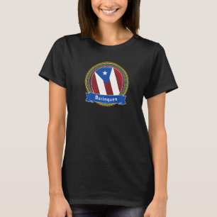 Camiseta Borinquen Happy Holi Color enmarcado Bandera de Bo