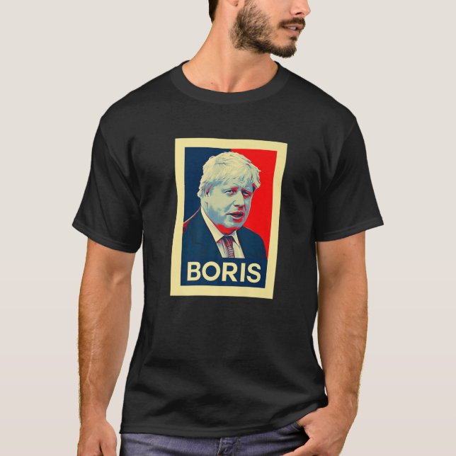 Camiseta Boris Johnson British Politics Retro (Anverso)