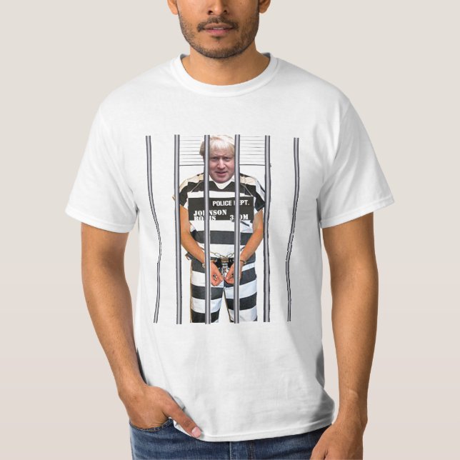 Camiseta Boris Johnson en la cárcel (Anverso)