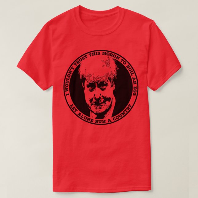 Camiseta BORIS JOHNSON Hervir Un Huevo (Diseño del anverso)