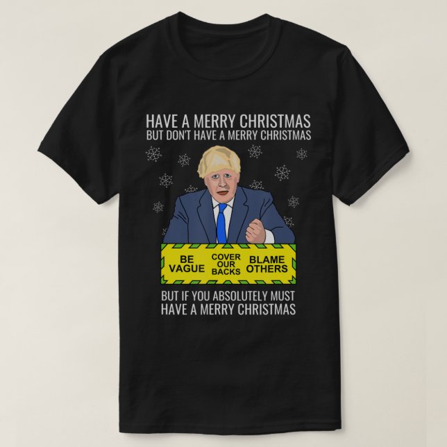 Camiseta Boris político conservador anti Pm Johnson  (Diseño del anverso)