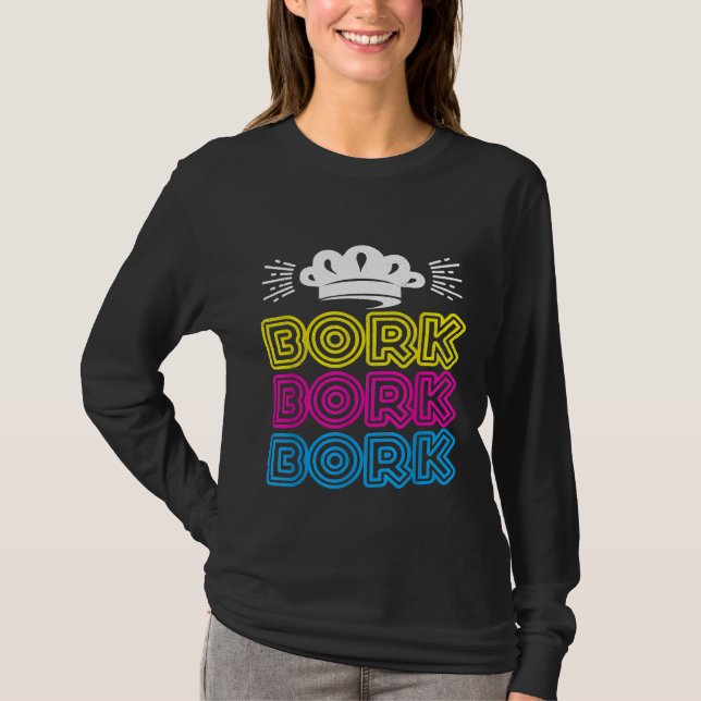 Camiseta Bork Bork Bork Chef sueco (Anverso)