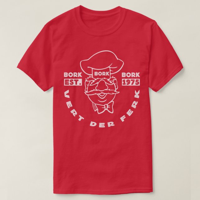 Camiseta Bork Bork Bork, chef sueco (Diseño del anverso)