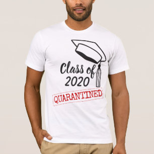 Camiseta Borla de graduación de la clase de 2020 en cuarent