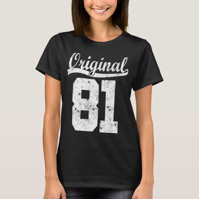 Camiseta born 81 birthday shirt (Anverso)