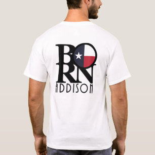 Camiseta BORN Addison Texas (copia impresa)