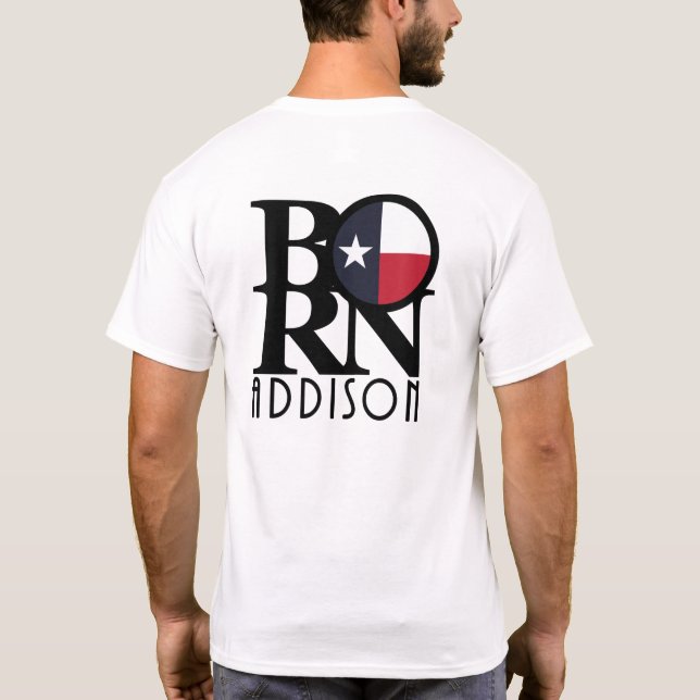 Camiseta BORN Addison Texas (copia impresa) (Reverso)