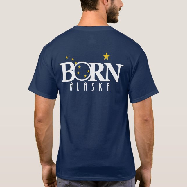 Camiseta BORN Alaska (impresión posterior) (Reverso)