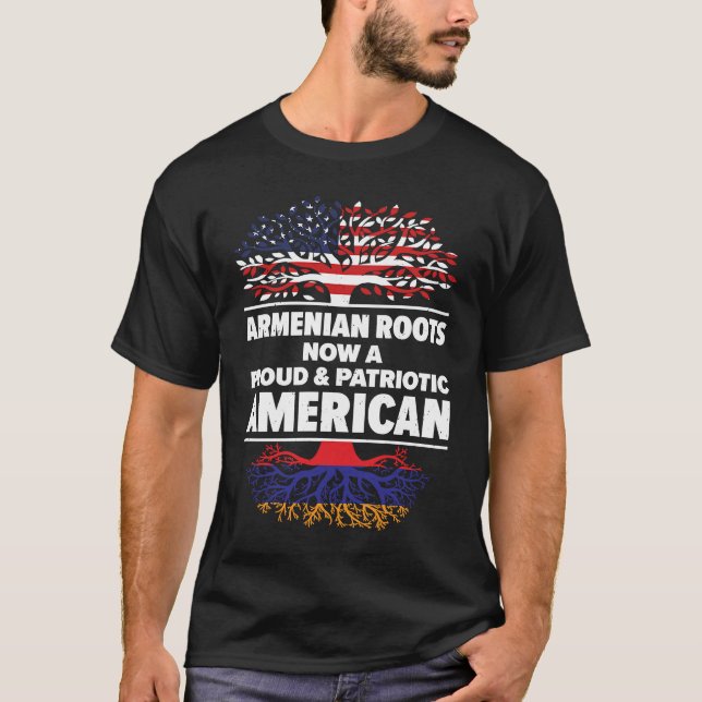 Camiseta Born Armenian Armenia American USA Citizenship  1 (Anverso)