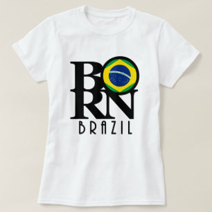 Camiseta BORN Brasil (impresión frontal)