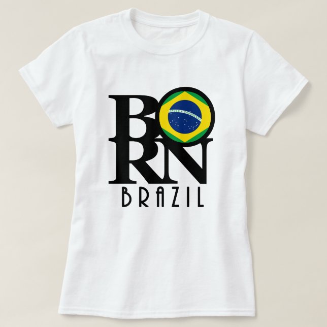 Camiseta BORN Brasil (impresión frontal) (Diseño del anverso)