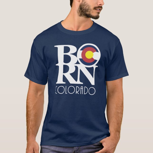 Camiseta BORN Colorado (impresión frontal) (Anverso)
